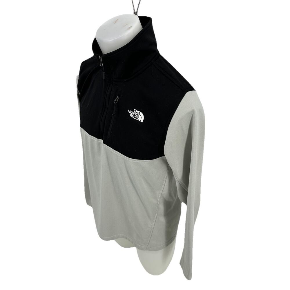 The North Face Jacket Men Medium Gray Sweater Pullover Half Zip Outdoor R4v - Picture 2 of 8